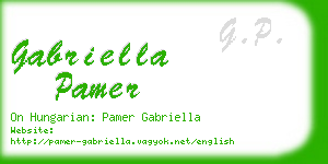 gabriella pamer business card